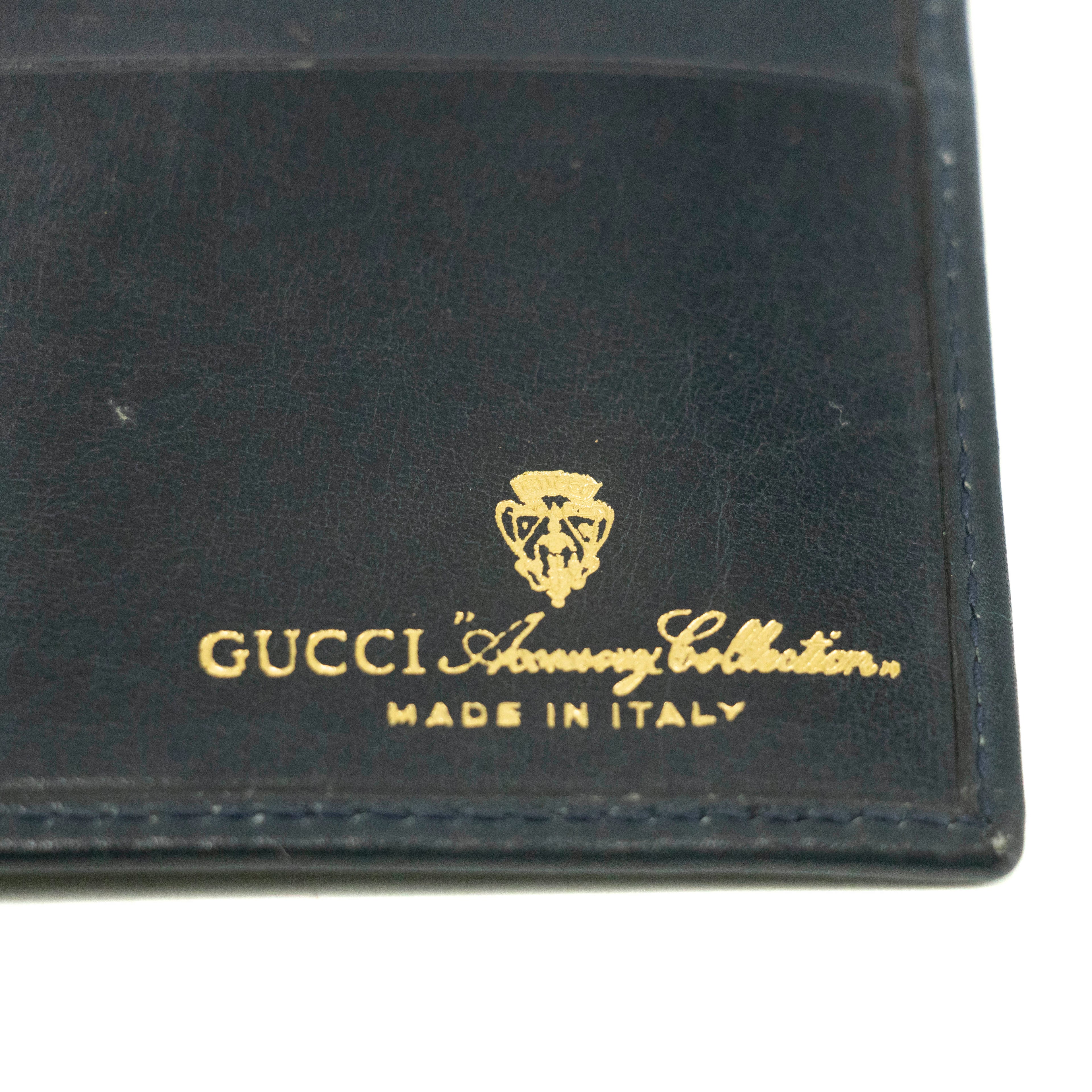 Gucci Canvas Coded Blue Ophidia Long Wallet #3947 GG