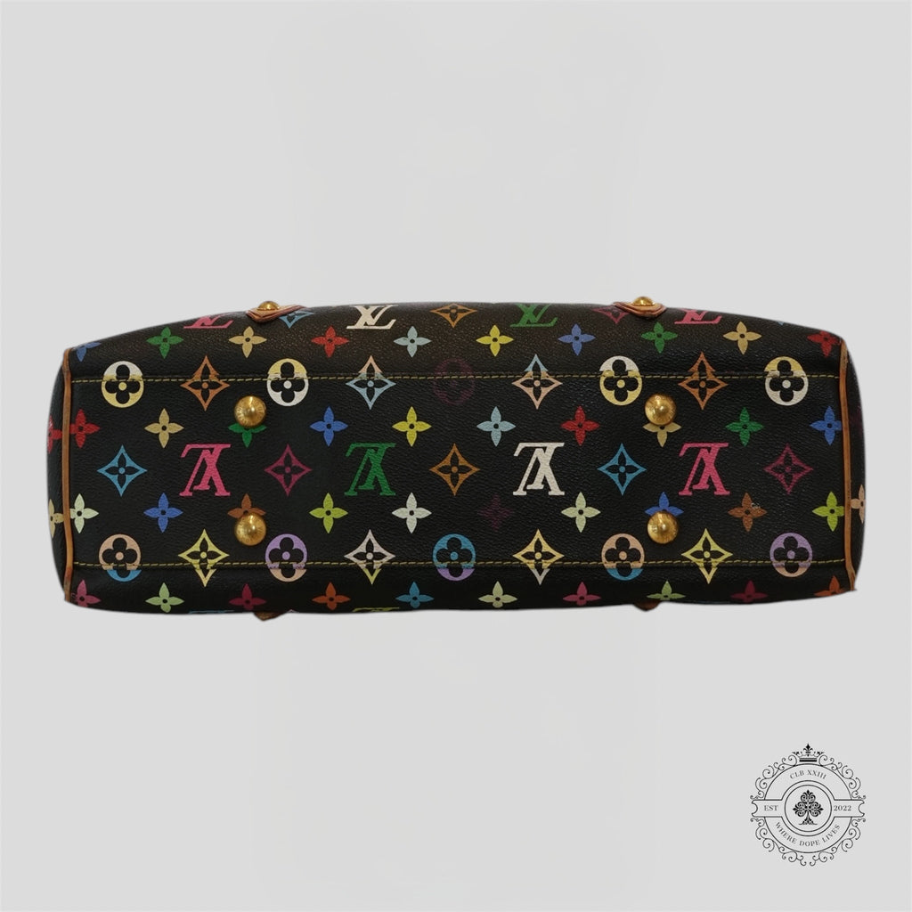 Louis Vuitton x Takashi Murakami Aurelia MM Monogram Purse in Black handbag