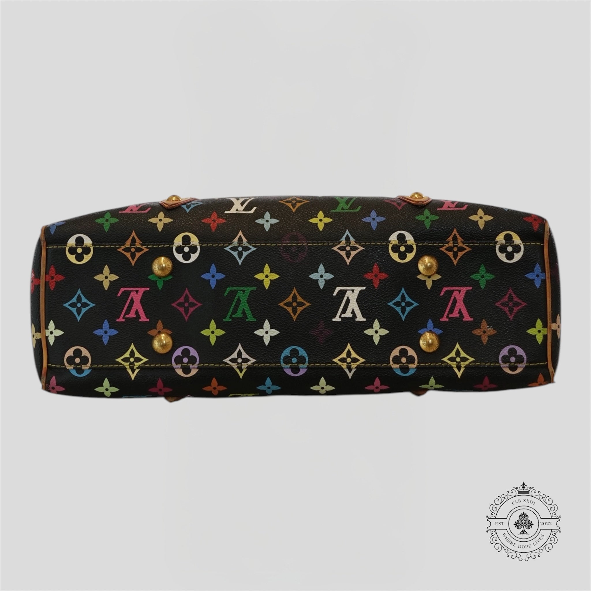 Louis Vuitton x Takashi Murakami Aurelia MM Monogram Purse in Black handbag