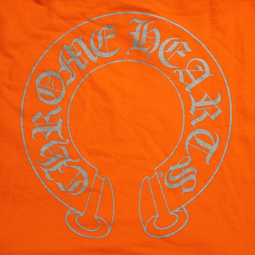 Chrome Hearts Miami Exclusive Horseshoe Logo Hoodie in Orange men's S L