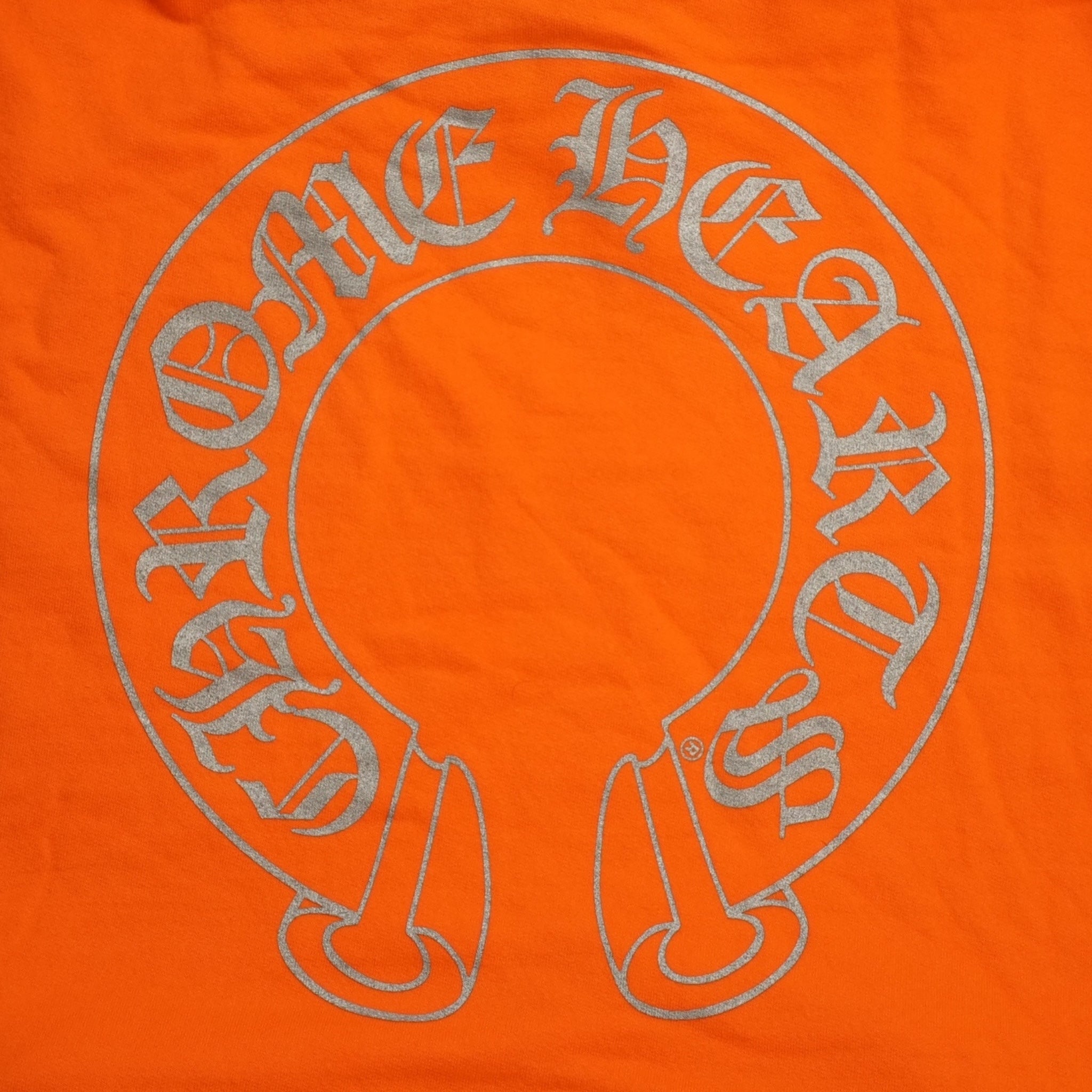 Chrome Hearts Miami Exclusive Horseshoe Logo Hoodie in Orange men's S L
