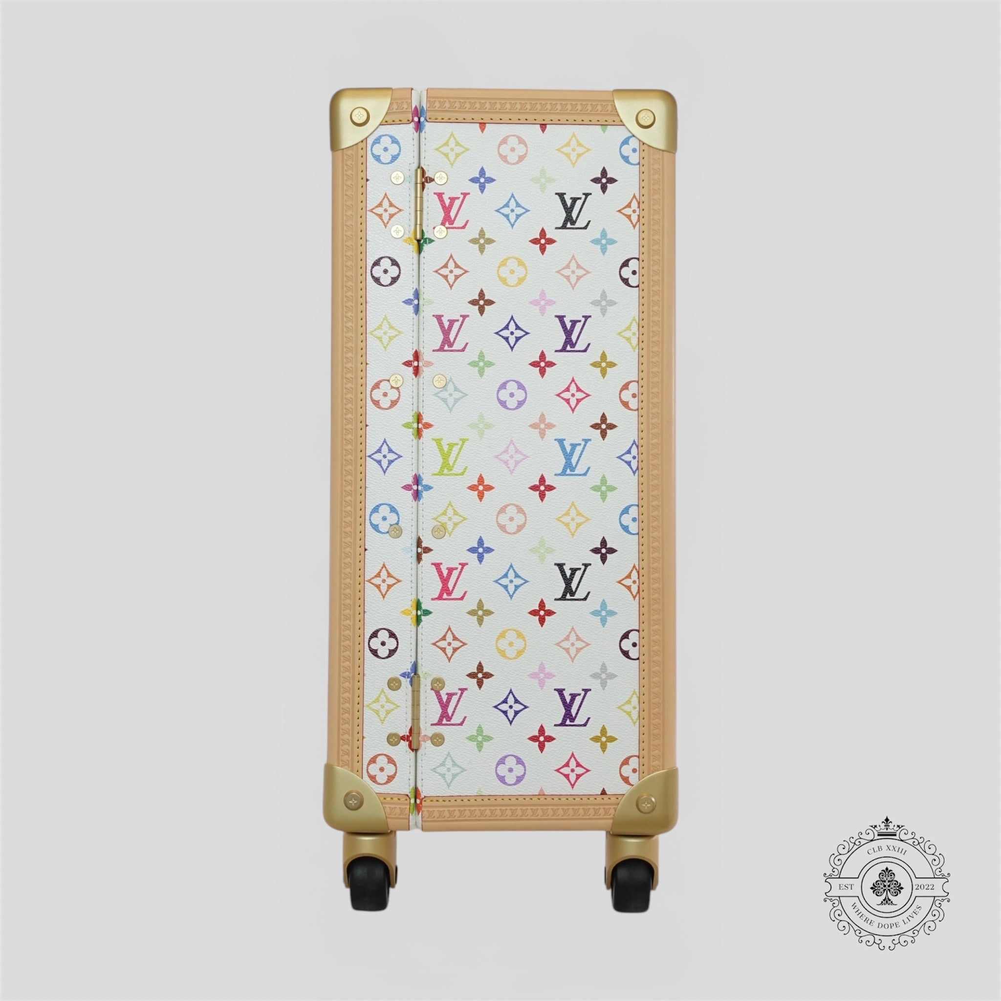 Louis Vuitton x Takashi Murakami Rolling Trunk suitcase luggage new