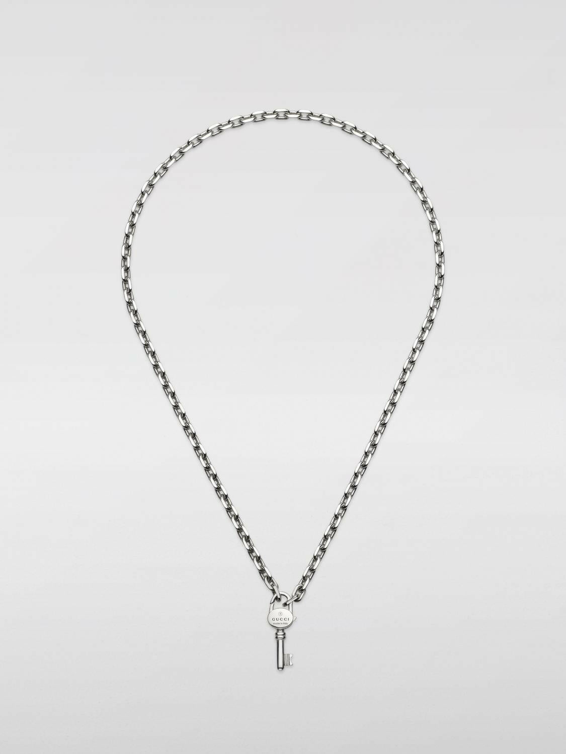 Gucci Jewelry ladies Silver necklace chain with key