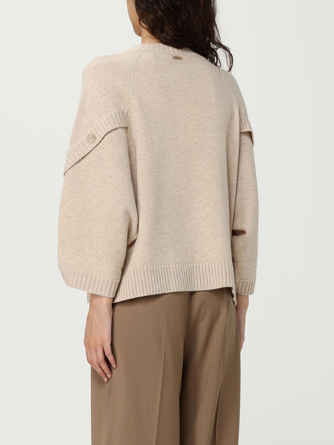 Max Mara Sweater loose ladies Sand beige