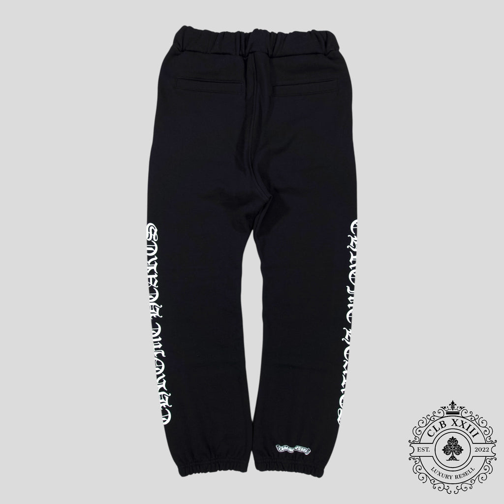 Chrome Hearts Scroll Logo Sweatpants in Black pants trainers joggers men's S M L
