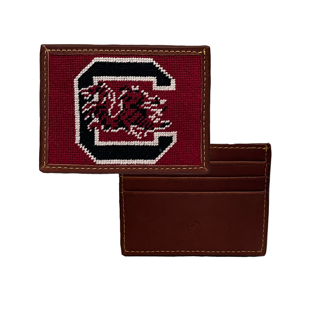 USC Gamecocks - Athletics Logo Card Wallet needlepoint men's unisex South Carolina