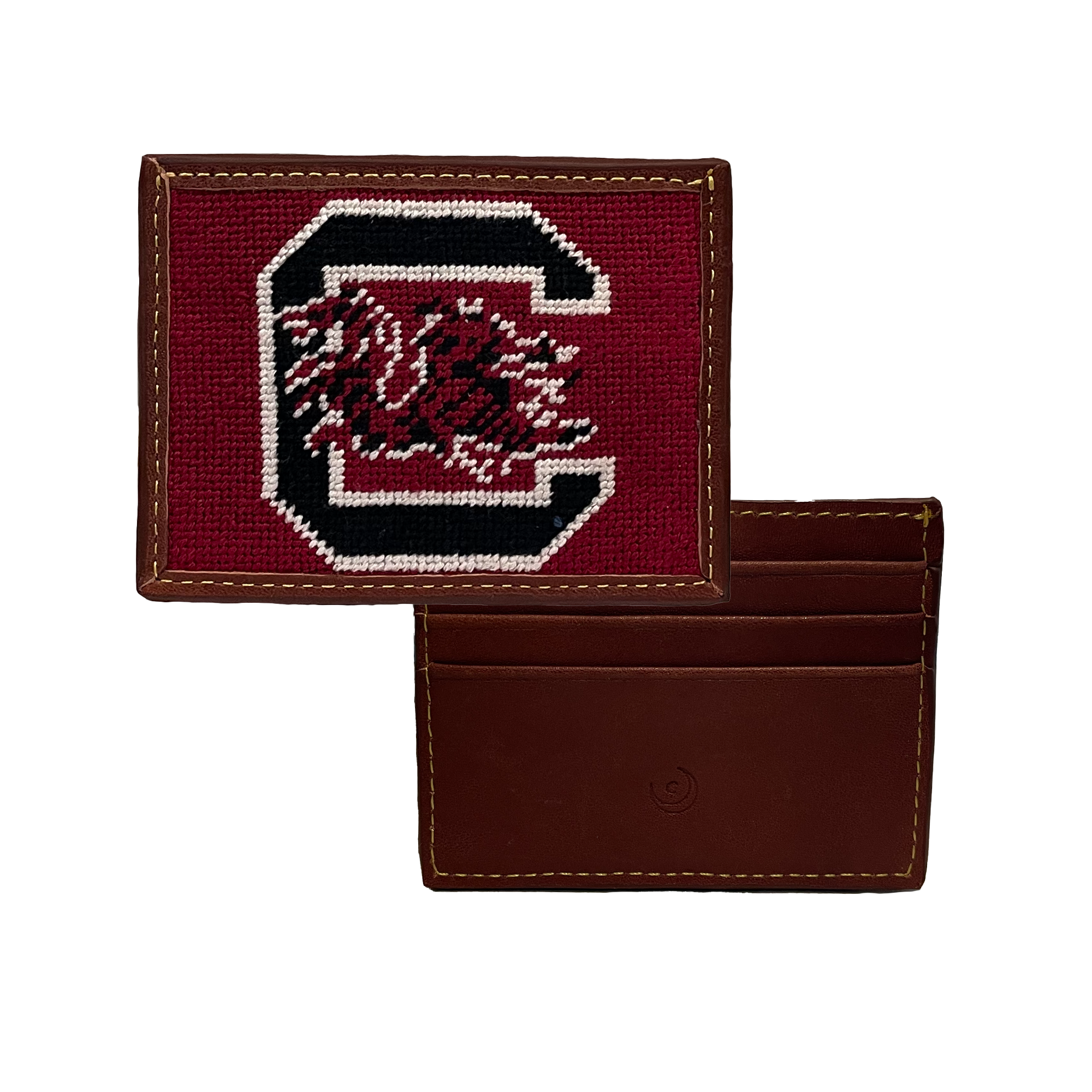 USC Gamecocks - Athletics Logo Card Wallet needlepoint men's unisex South Carolina