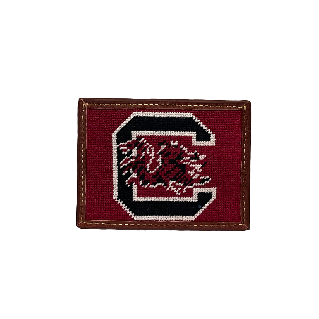 USC Gamecocks - Athletics Logo Card Wallet needlepoint men's unisex South Carolina