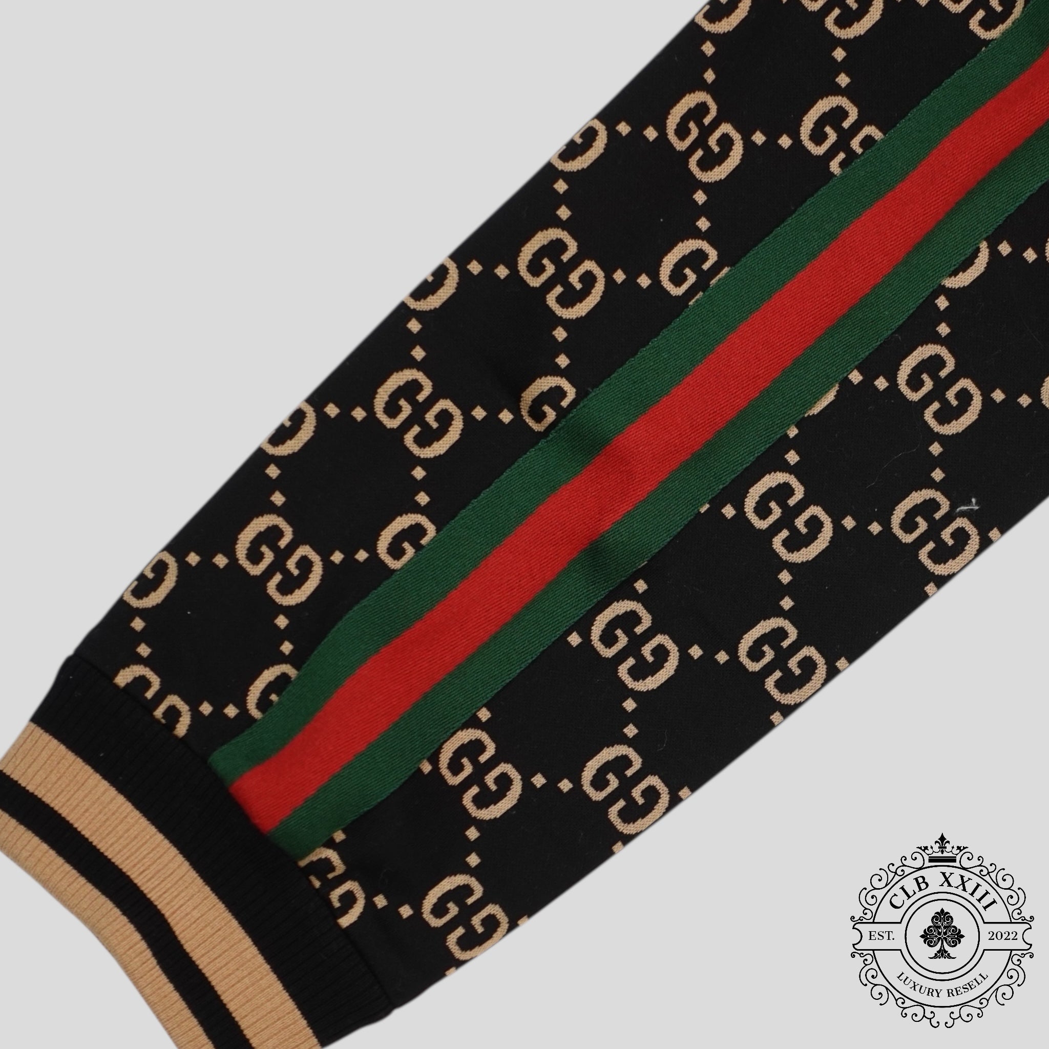 Gucci GG Jacquard Track Jacket in Black/Brown men's unisex  zip up XXXL 3XL