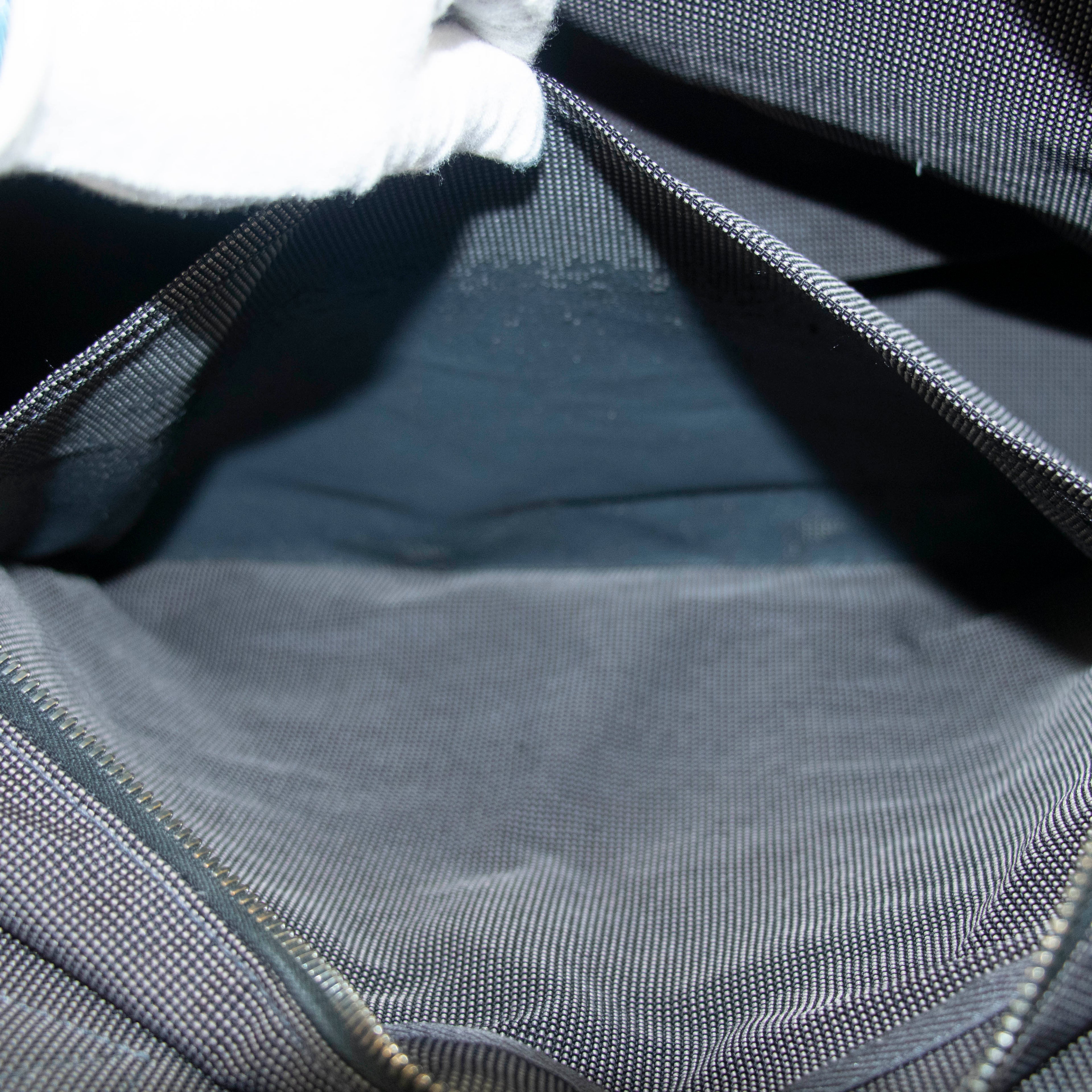 Hermes Herline MM Grey Canvas Tote Bag #4781 purse handbag