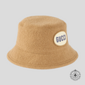 Gucci Patch Bucket Hat in Beige New wool unisex XXL
