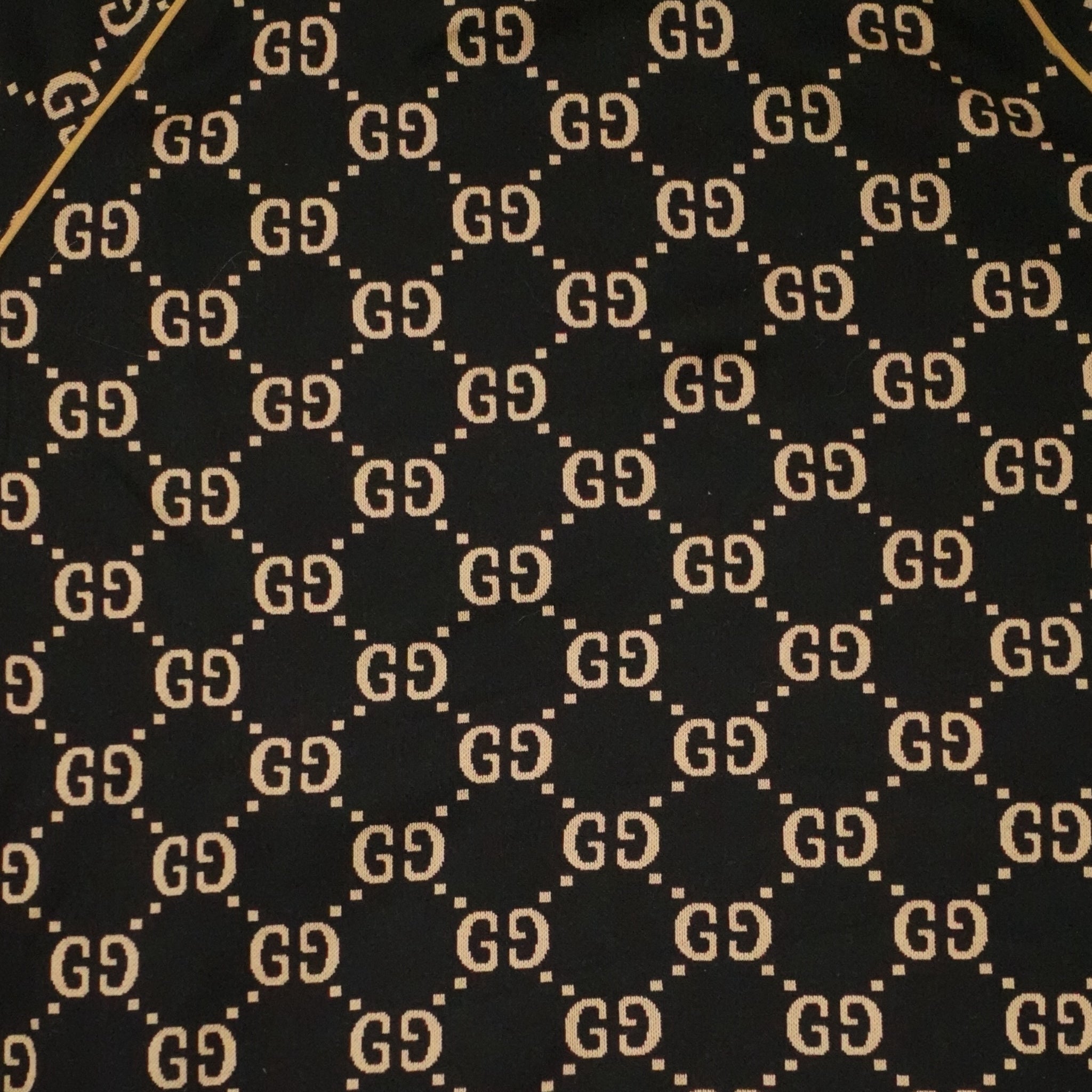 Gucci GG Jacquard Track Jacket in Black/Brown men's unisex  zip up XXXL 3XL