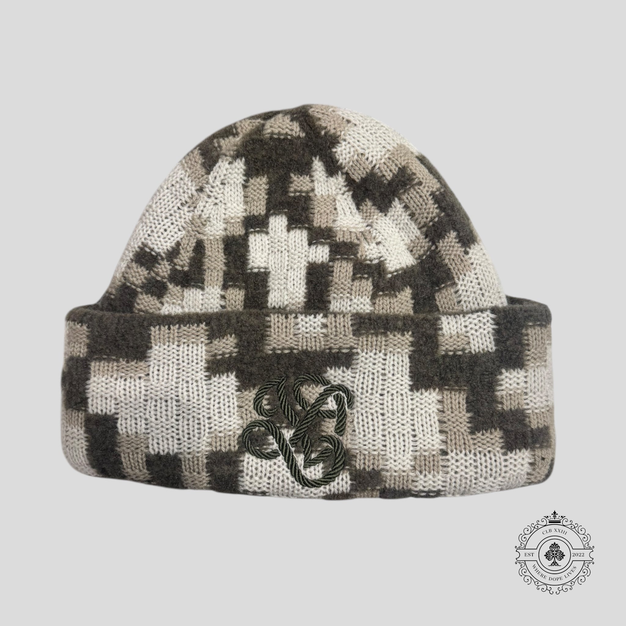 LV Crush Snakoflage Beanie skull cap hat toboggan
