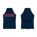 *new* Bedazzled University of Arizona High-Neck Wildcats sleeveless top shirt backless U of A ladies