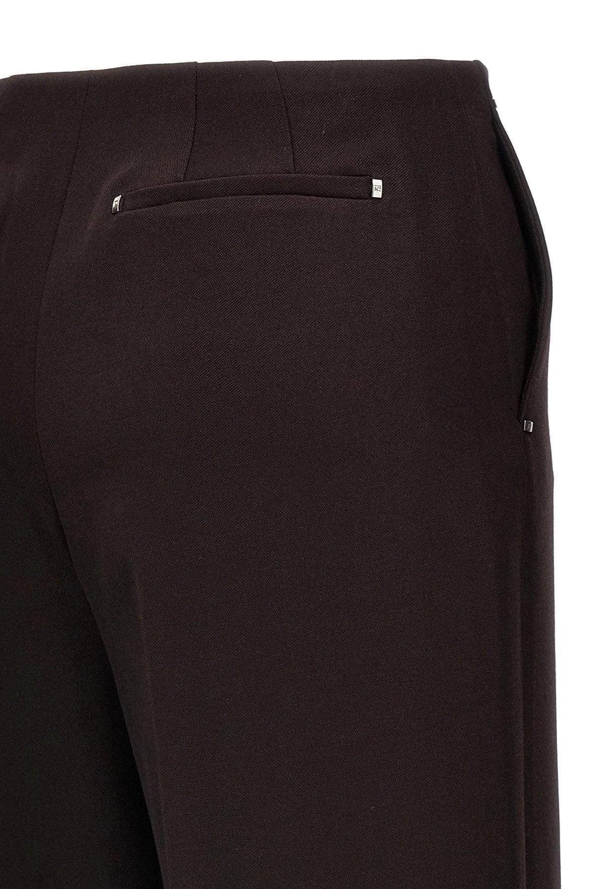 Fendi ladies Grain De Poudre Pants wool slacks career