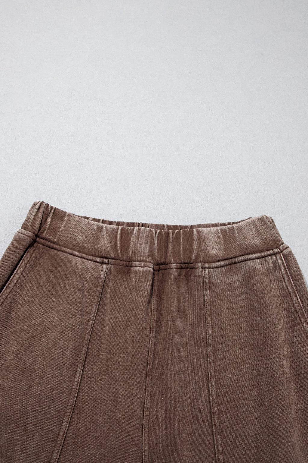 Lola Mineral Wash Seam Detail Elastic Waist Barrel Pants Indie Ladies