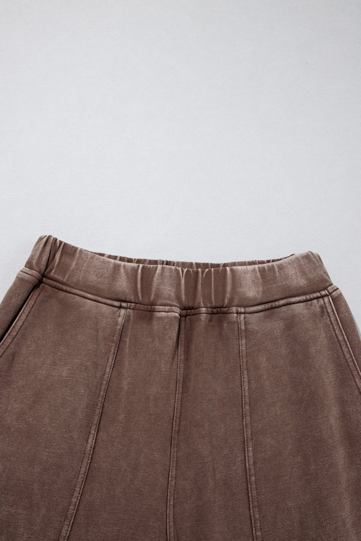 Lola Mineral Wash Seam Detail Elastic Waist Barrel Pants Indie Ladies