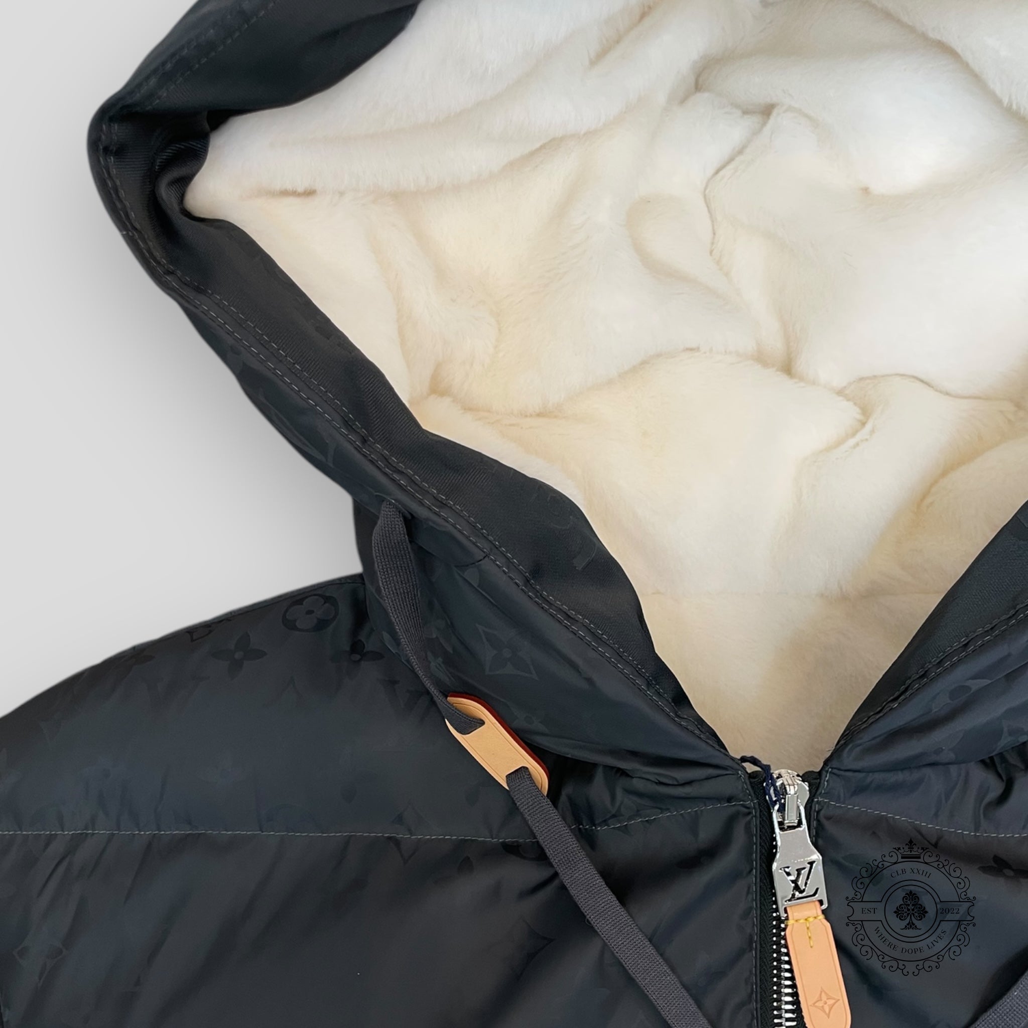 Louis Vuitton Monogram Graphic Down Jacket coat Men's puffer jacket coat 54 Navy