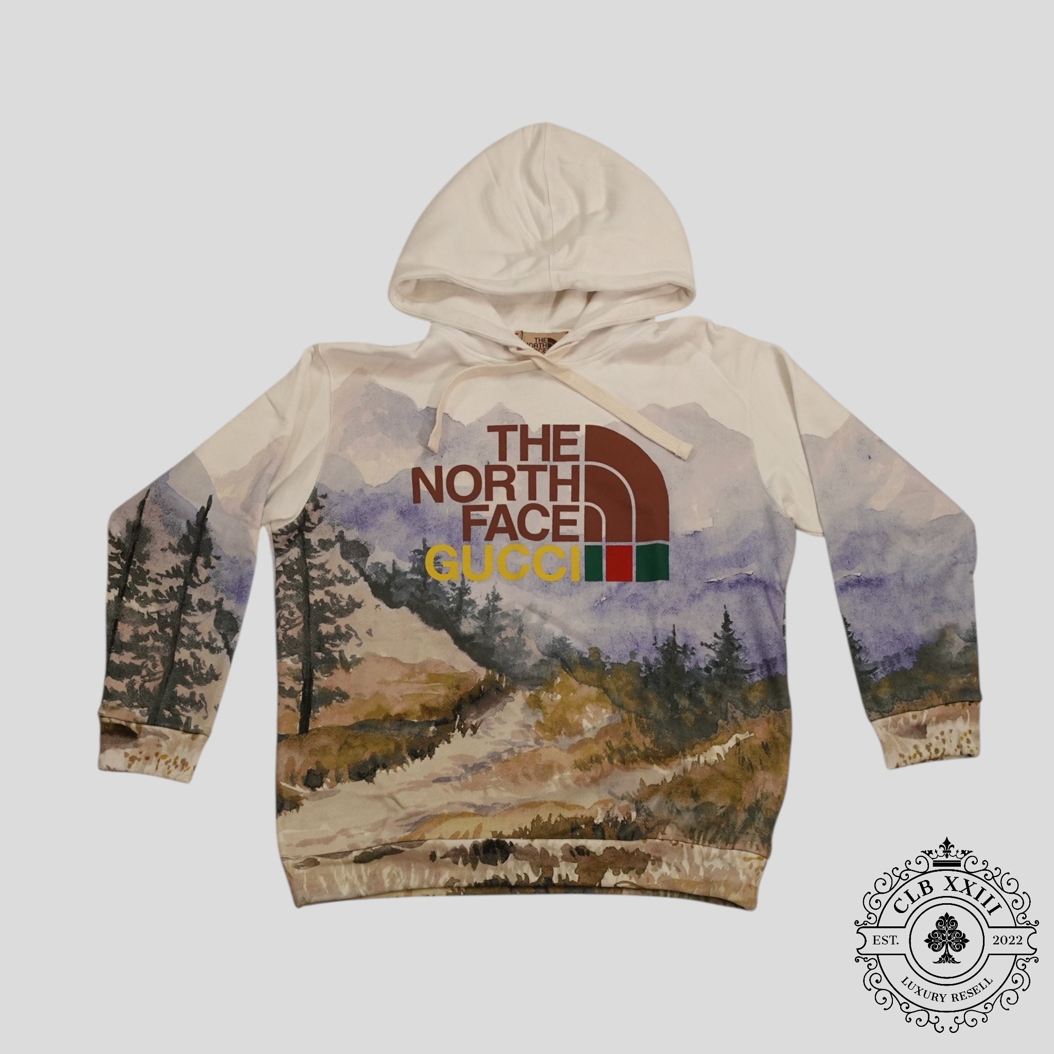 Gucci X The North Face Trail Print Hoodie in Multicolor  XL men's