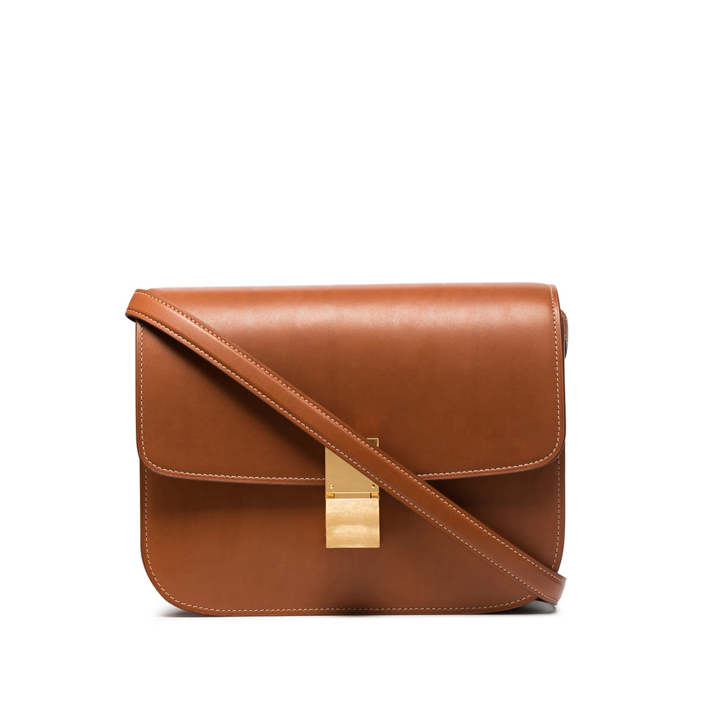 Celine Brown Shoulder Bags ladies purse handbag leather brown
