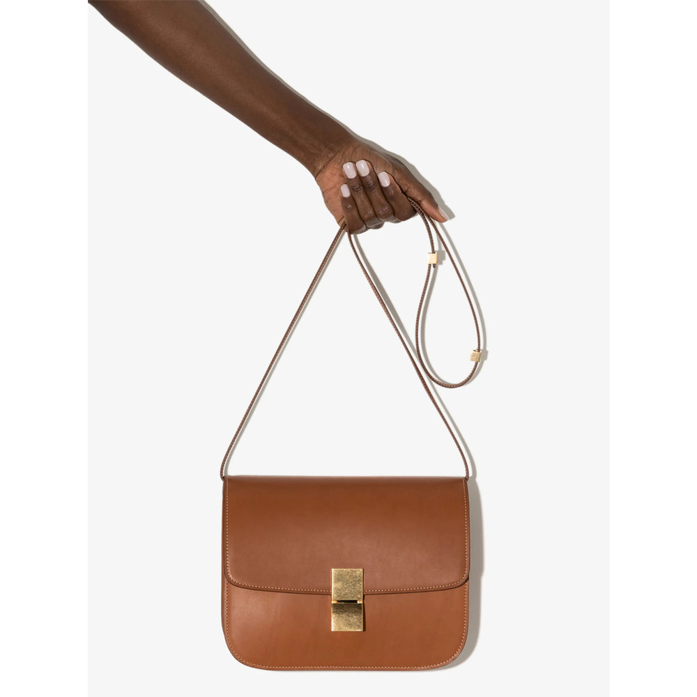 Celine Brown Shoulder Bags ladies purse handbag leather brown