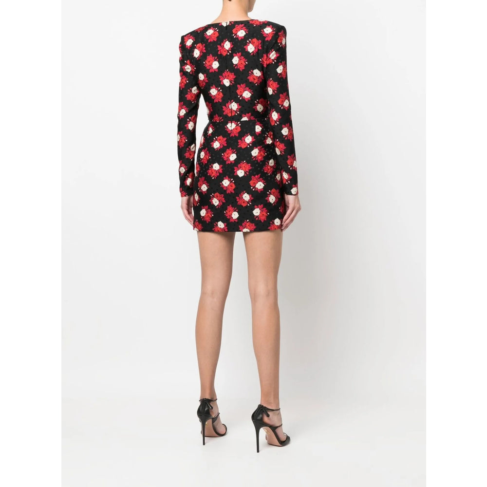 YSL Saint Laurent Black Dress - Cocktail & Party ladies Silk plunging deep front