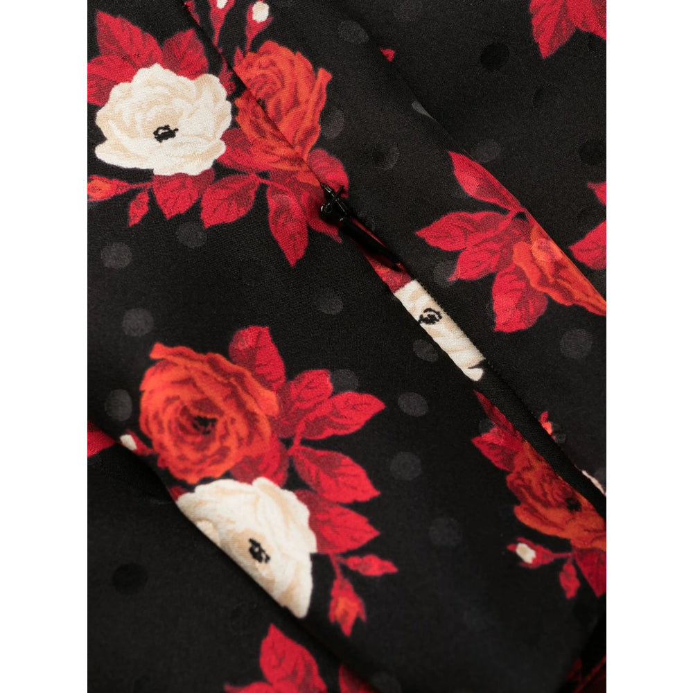 YSL Saint Laurent Black Dress - Cocktail & Party ladies Silk plunging deep front