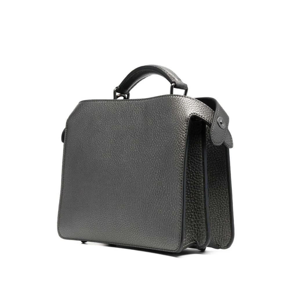 Fendi Grey Satchel Cross Body Bag purse handbag ladies