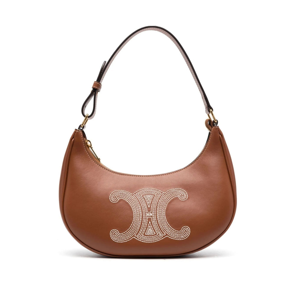 Celine Brown Tote Bag Ladies handbag purse leather logo