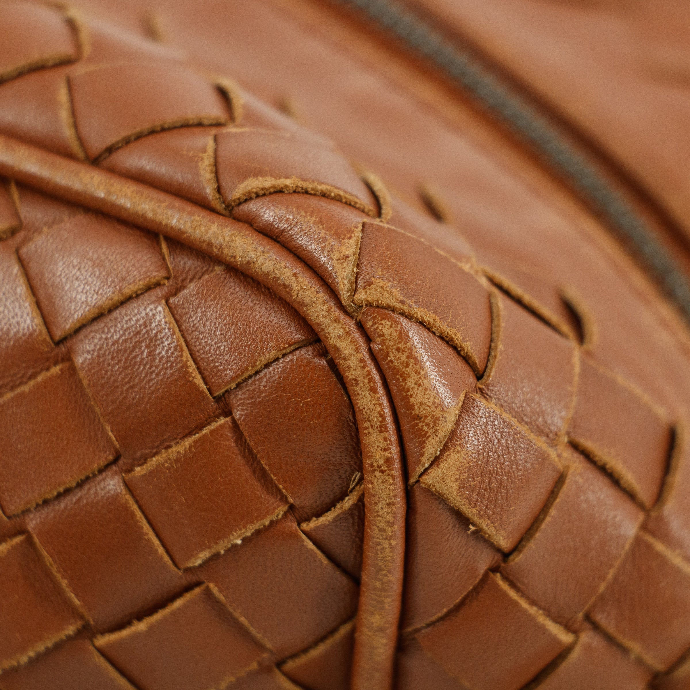 Bottega Veneta Intrrecciato Brown Leather Cosmetic Bag #5744