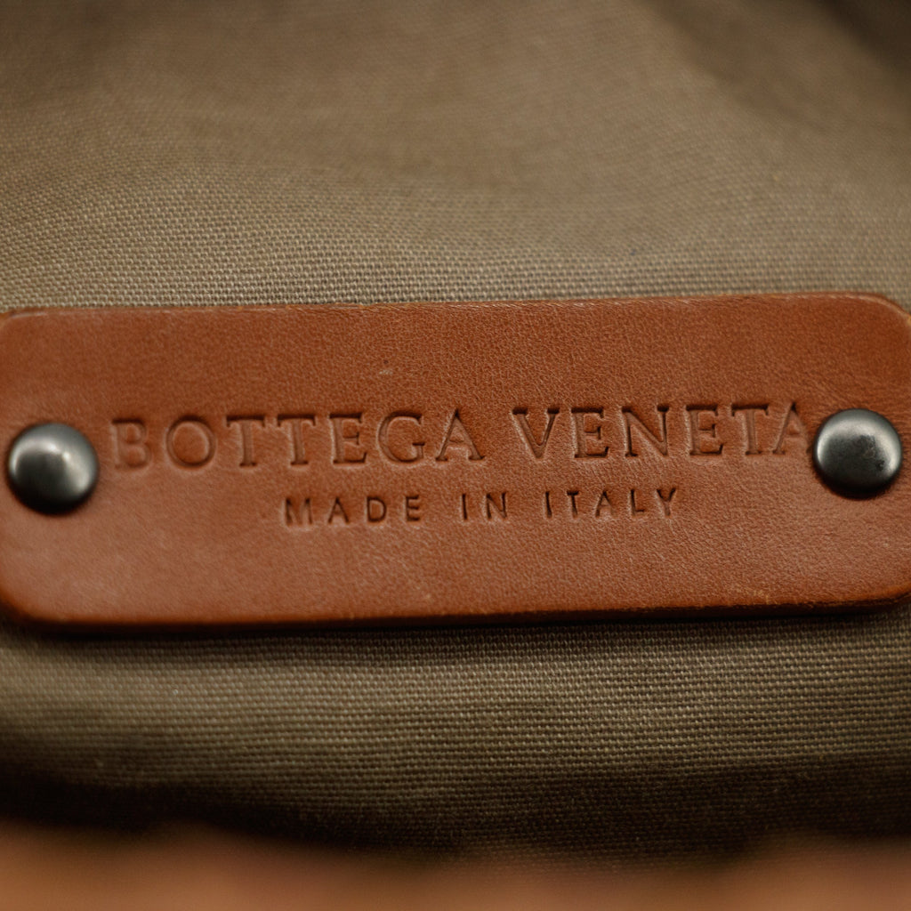 Bottega Veneta Intrrecciato Brown Leather Cosmetic Bag #5744