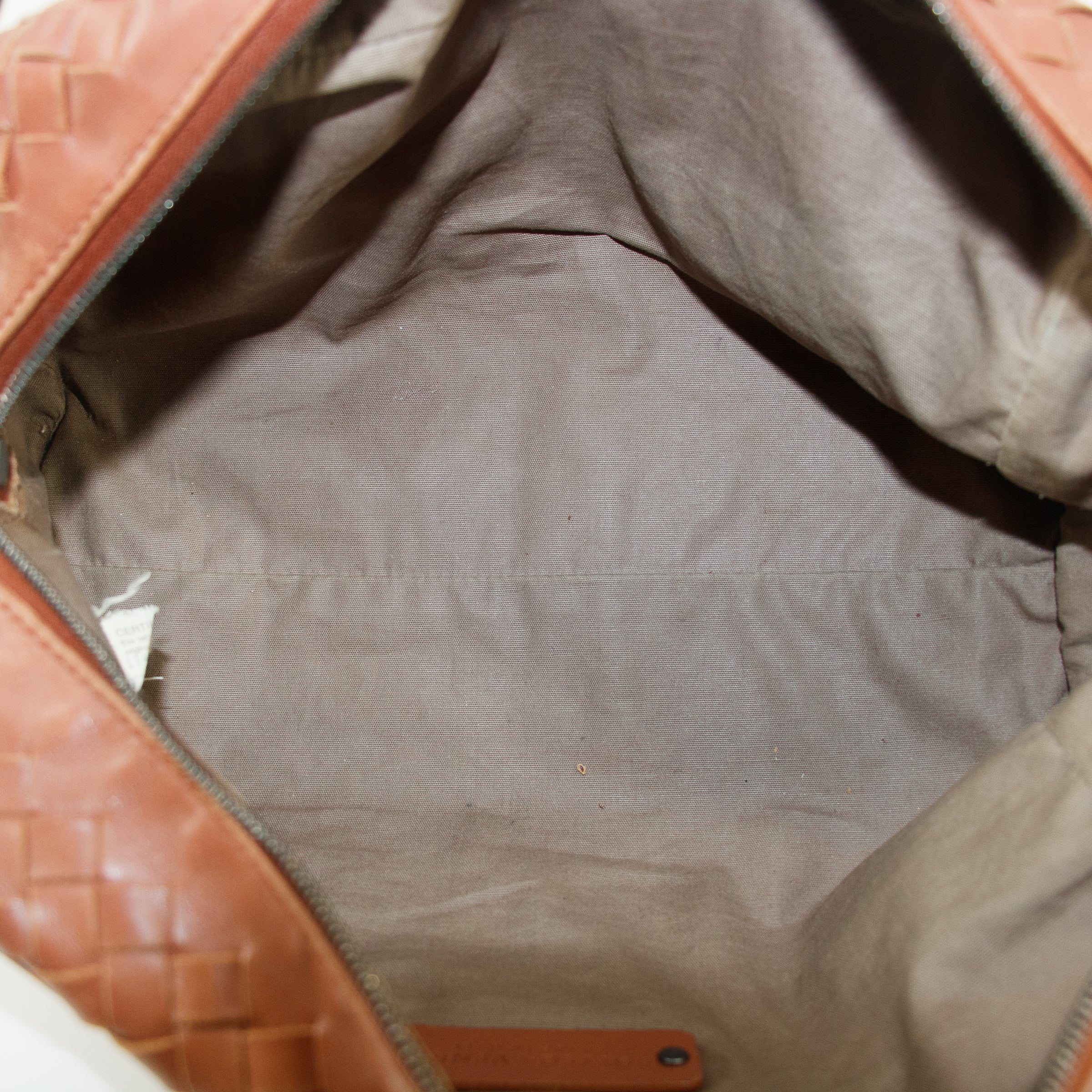 Bottega Veneta Intrrecciato Brown Leather Cosmetic Bag #5744