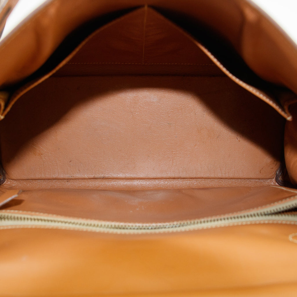 Hermes Kelly 32 Boxcalf Brown Handbag Year 1986 #5775 purse Vintage