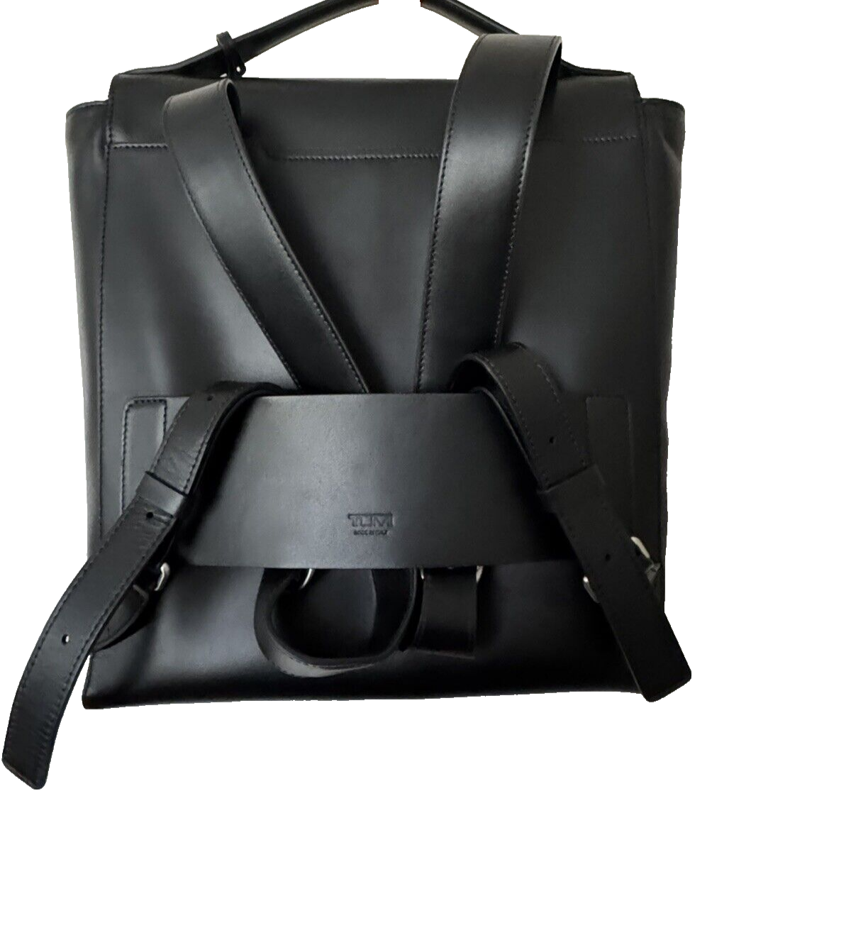 New TUMI leather handbag purse backpack Pavia Italy bag travel laptop Rare