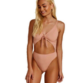 DIPPIN' DAISYS S cutout 1 piece bikini swimsuit tank maillot nude