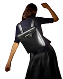 New TUMI leather handbag purse backpack Pavia Italy bag travel laptop Rare luxe