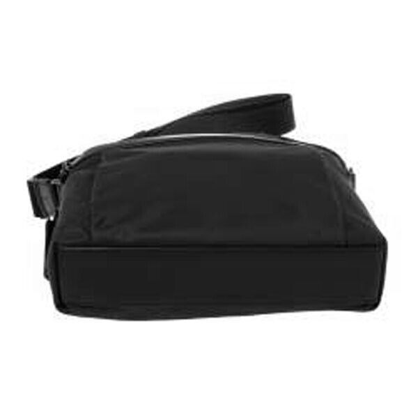 TUMI Freeland black unisex double zipper top crossbody shoulder bag travel