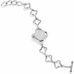 BRIGHTON Bilbao Crystal silver bracelet watch designer toggle