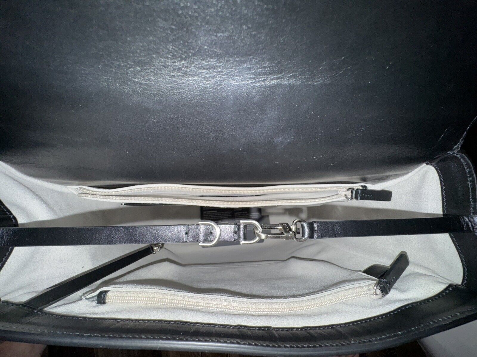 New TUMI leather handbag purse backpack Pavia Italy bag travel laptop Rare