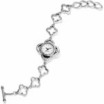 BRIGHTON Bilbao Crystal silver bracelet watch designer toggle