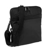 TUMI Freeland black unisex double zipper top crossbody shoulder bag travel