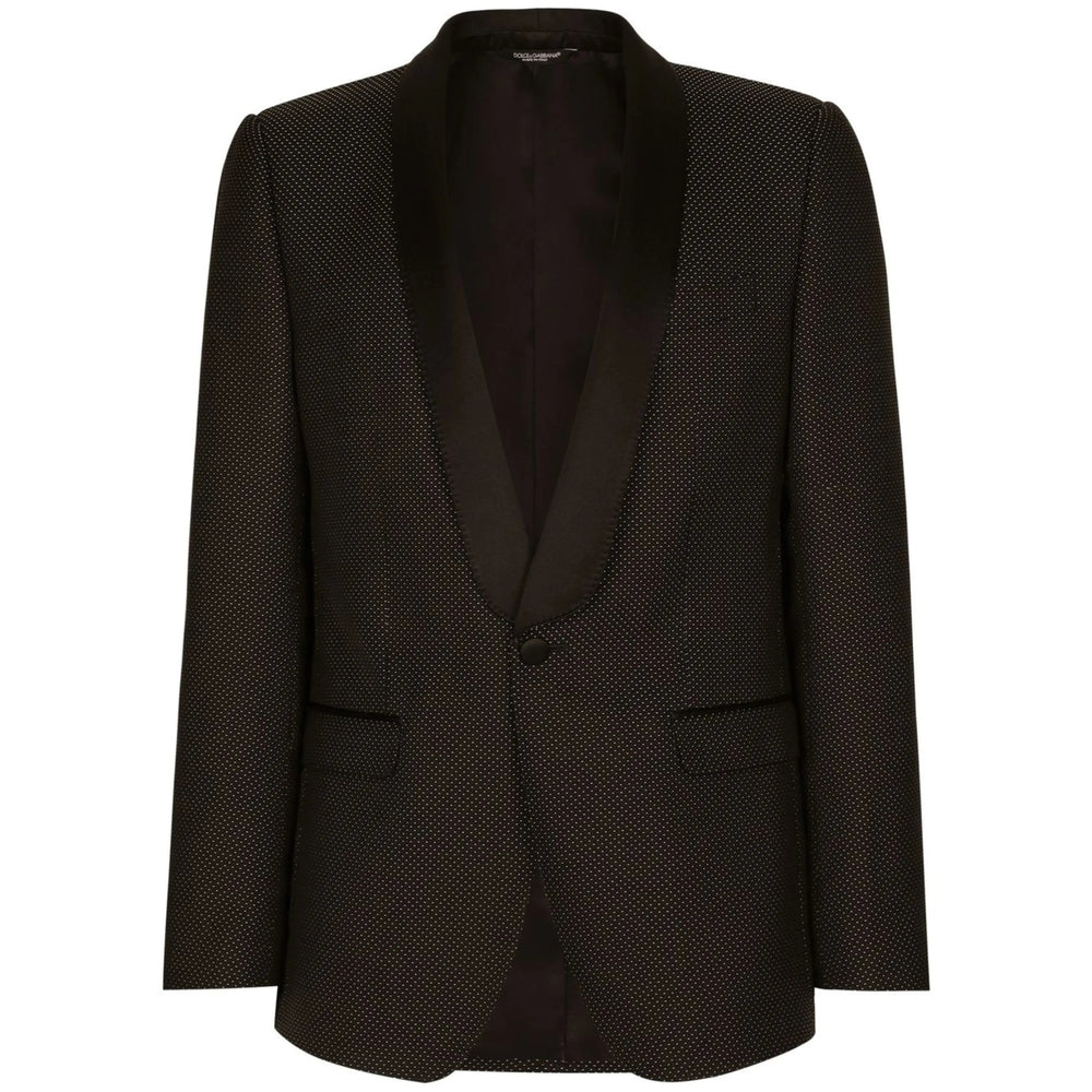 Dolce & Gabbana Black Jacket - Blazer Men's Silk blend