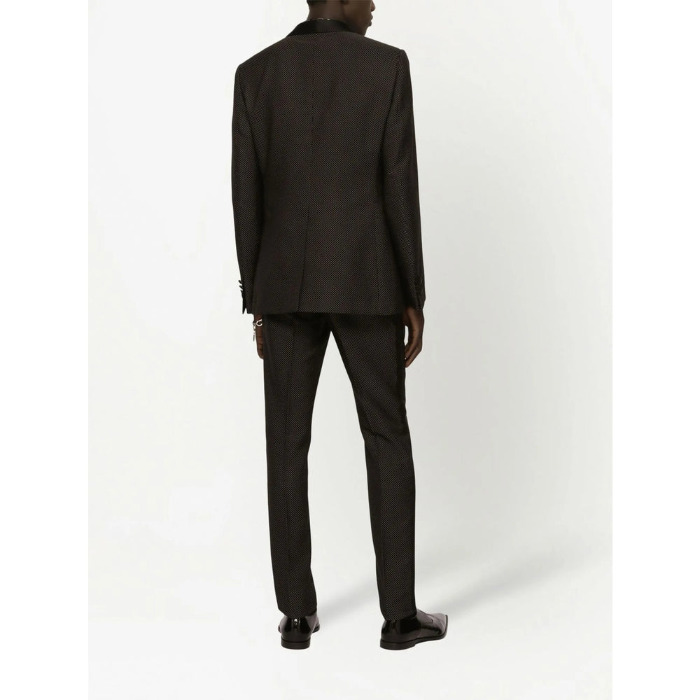 Dolce & Gabbana Black Jacket - Blazer Men's Silk blend