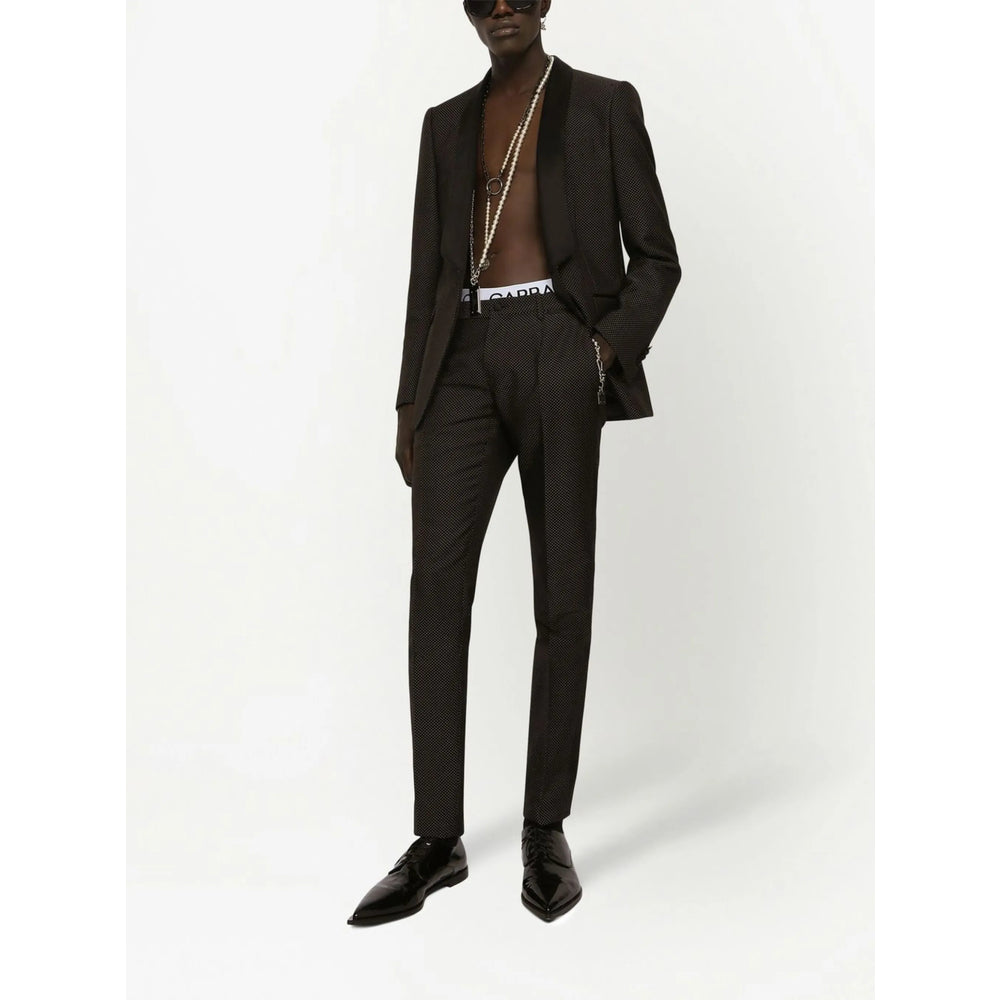 Dolce & Gabbana Black Jacket - Blazer Men's Silk blend