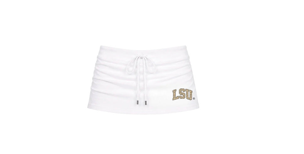 Baton Rouge Mini Skirt LSU Tigers Louisiana white
