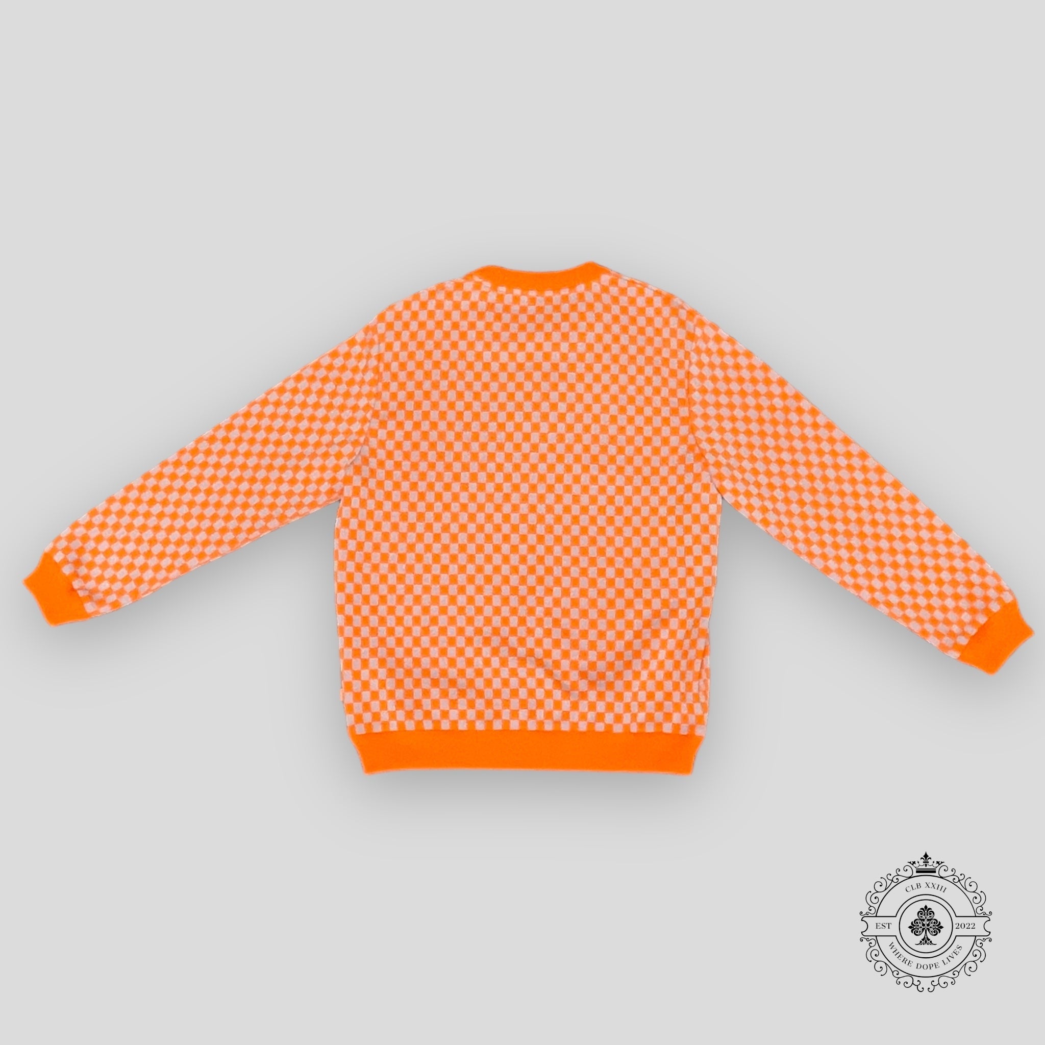 Louis Vuitton Damier Pullover in Tennessee Vol Orange crew neck sweater  XXL Men's