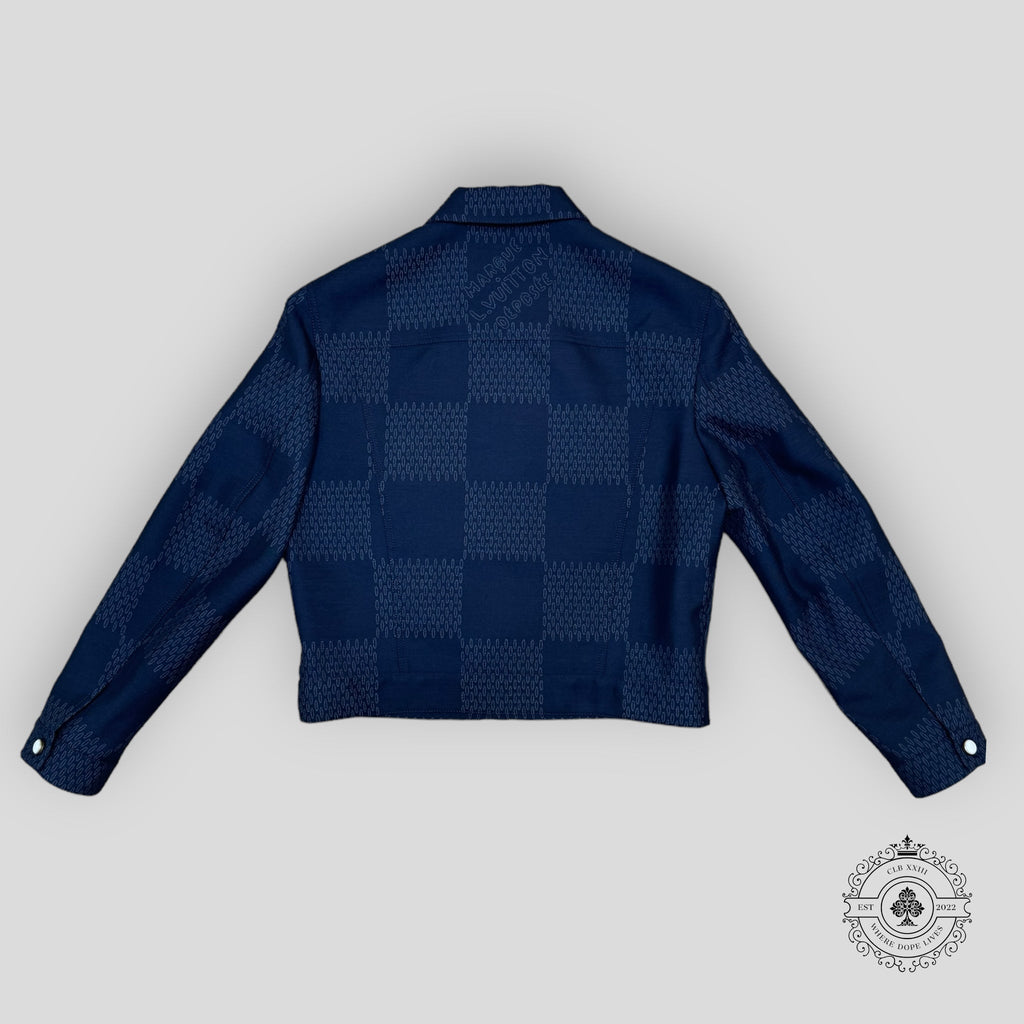 Louis Vuitton Damier Tailored Wool Trucker Jacket 52 unisex Italy