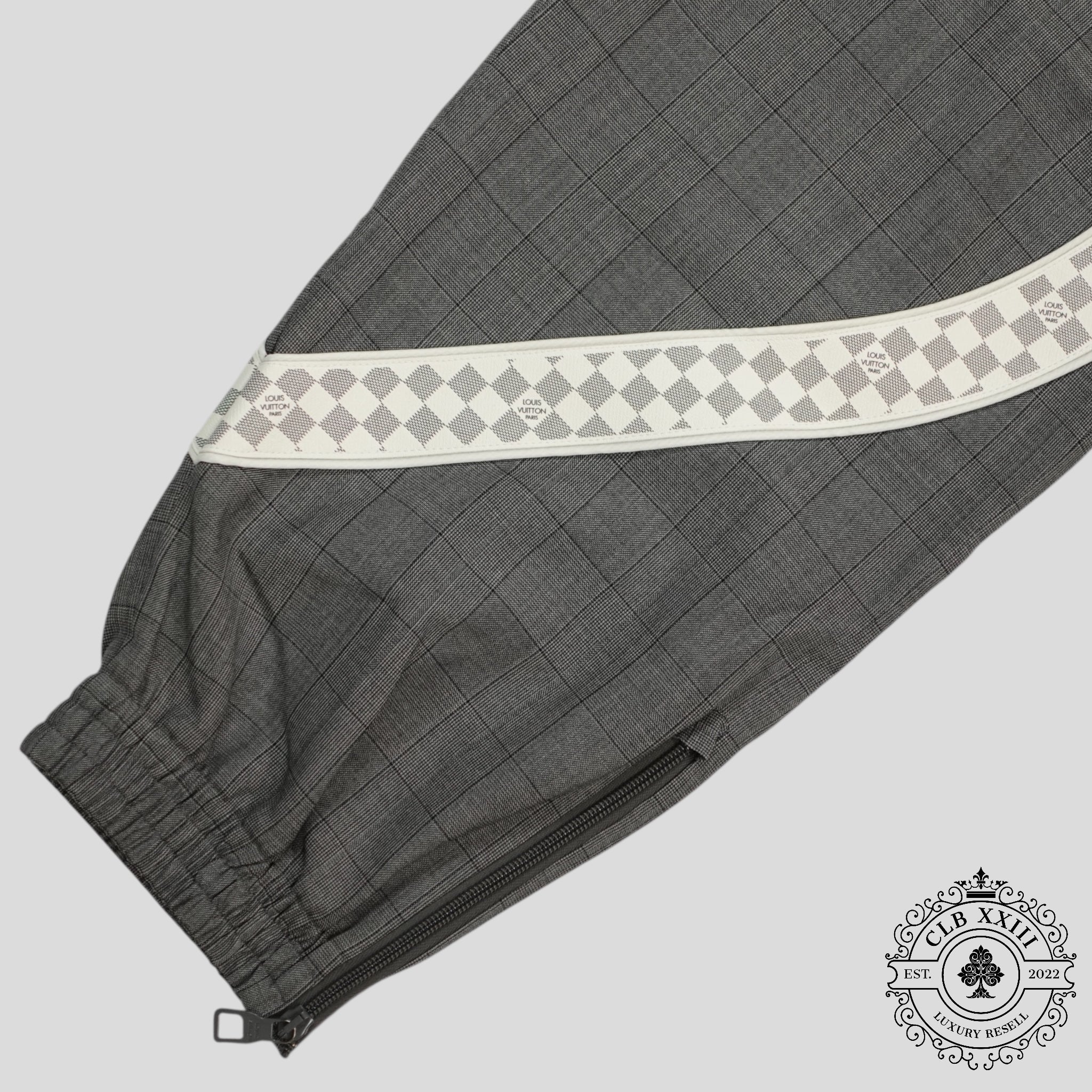 Louis Vuitton Wool Track Pants in Grey Men's XL