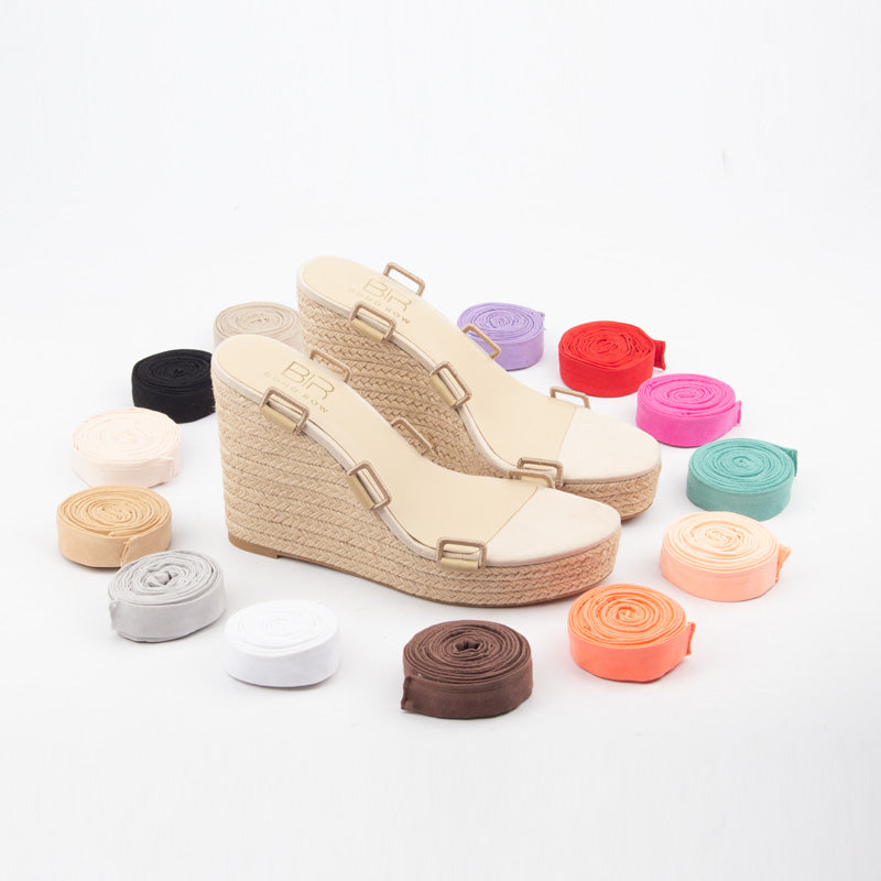 Choose Your Heel Height lace up sandals shoes 13 interchangeable colored laces