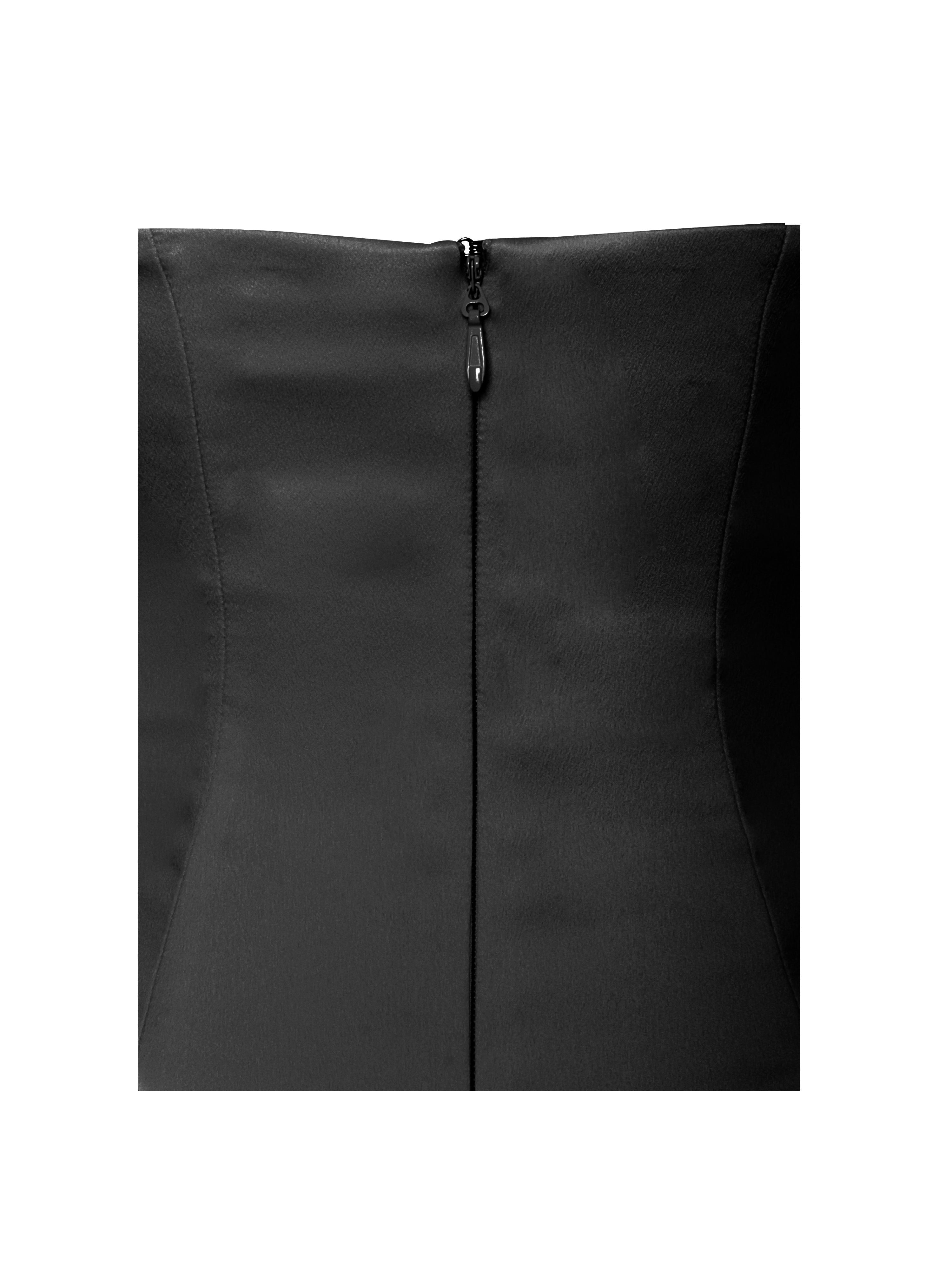 Noreen Black Satin Drop Waist Maxi Sundress Party Cocktail